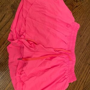 hot pink flowy shorts